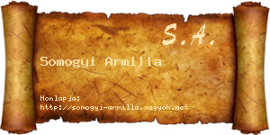 Somogyi Armilla névjegykártya